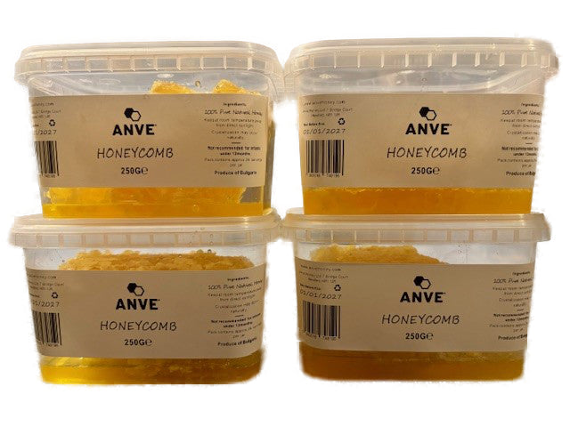 100% Real Raw Pure Honeycomb 1KG Tub. Brand New Harvest.
