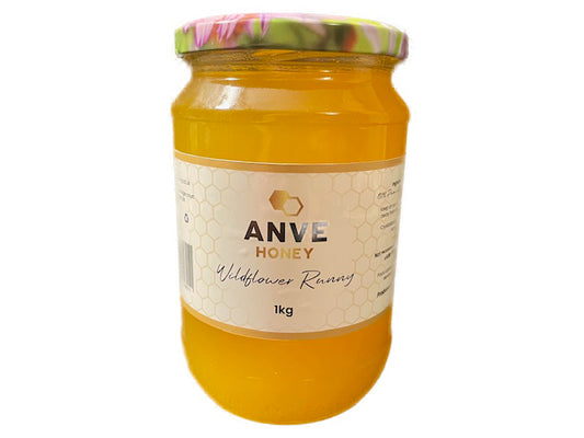 100% Real Raw Pure Wildflower Honey 1KG Jar. Brand New Harvest.