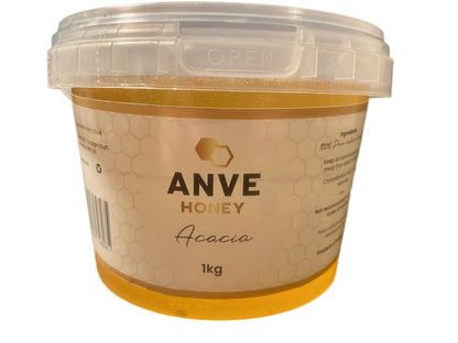 100% Real Raw Pure Acacia Runny Honey 1KG Tub. Brand New Harvest.