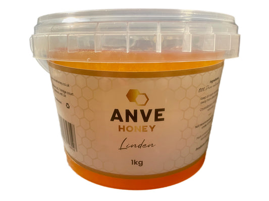 100% Real Raw Pure Linden Honey 1KG Tub. Brand New Harvest.
