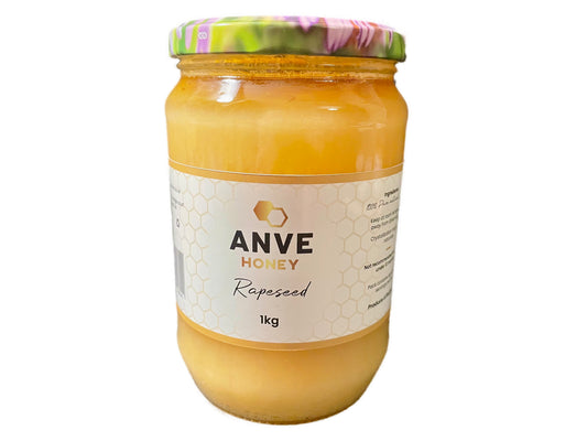 100% Real Raw Pure Rapeseed Honey 1KG Jar. Brand New Harvest.